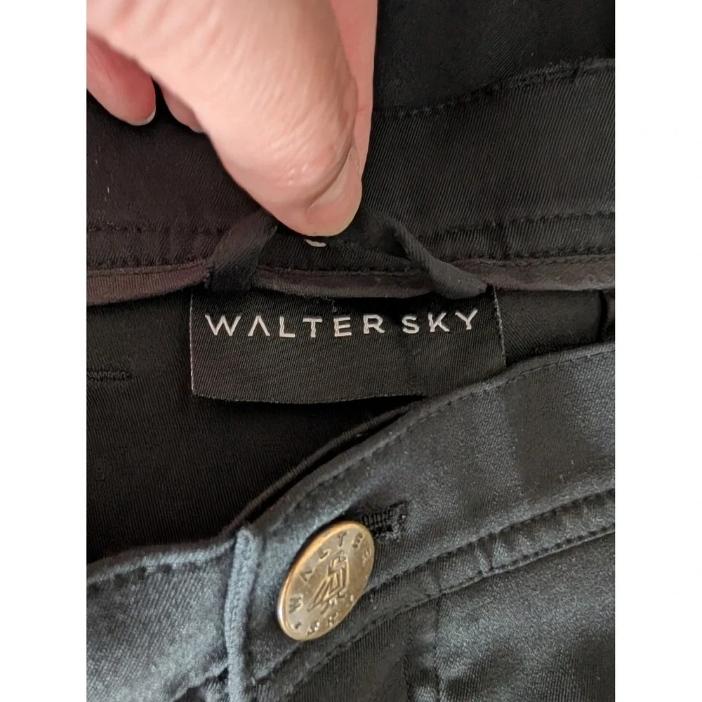 Walter Sky Mens 40 Black Chinos Pants Straight Leg WS-B01 Wicking Golf Tech Work